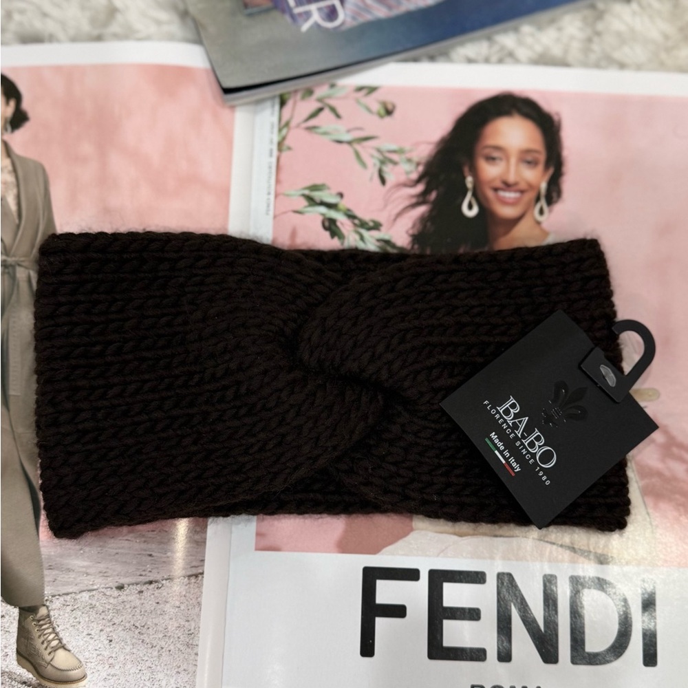 BABO Firenze Knit Headband / Ear Warmer – Made in Italy – New With Tags